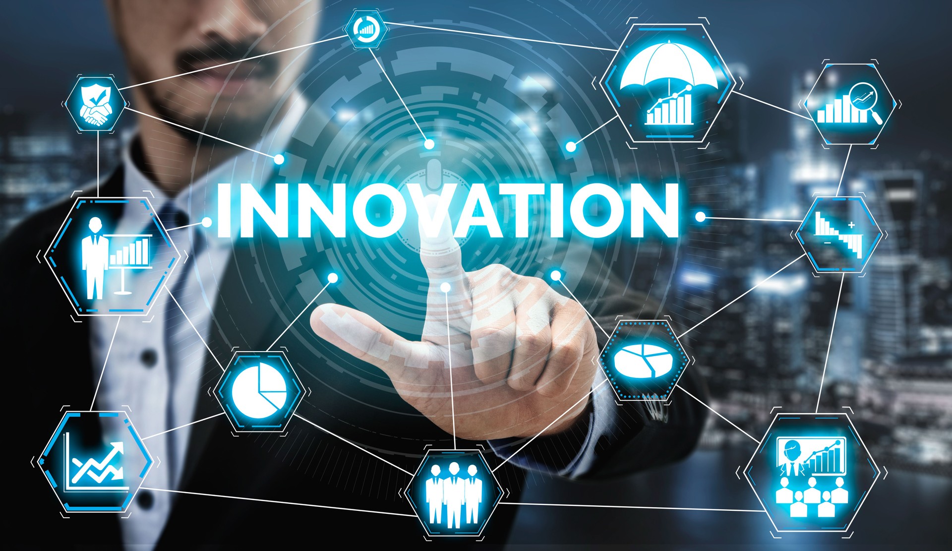 Innovation Technology for Business Finance Concept